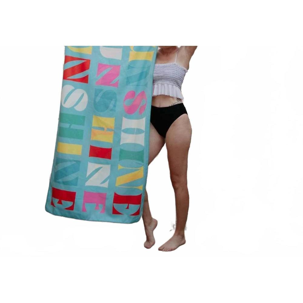 NEW KATYDID sunshine quick dry beach towel in rainbow